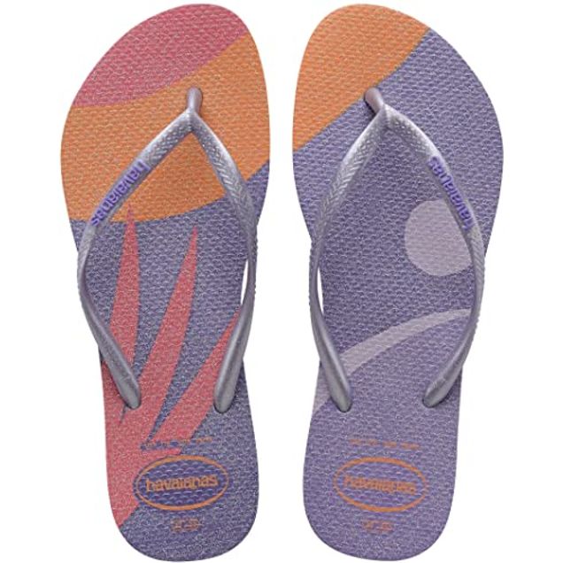 Sandálias Havaianas Slim Palette Glow Lilás Calmo 41/42