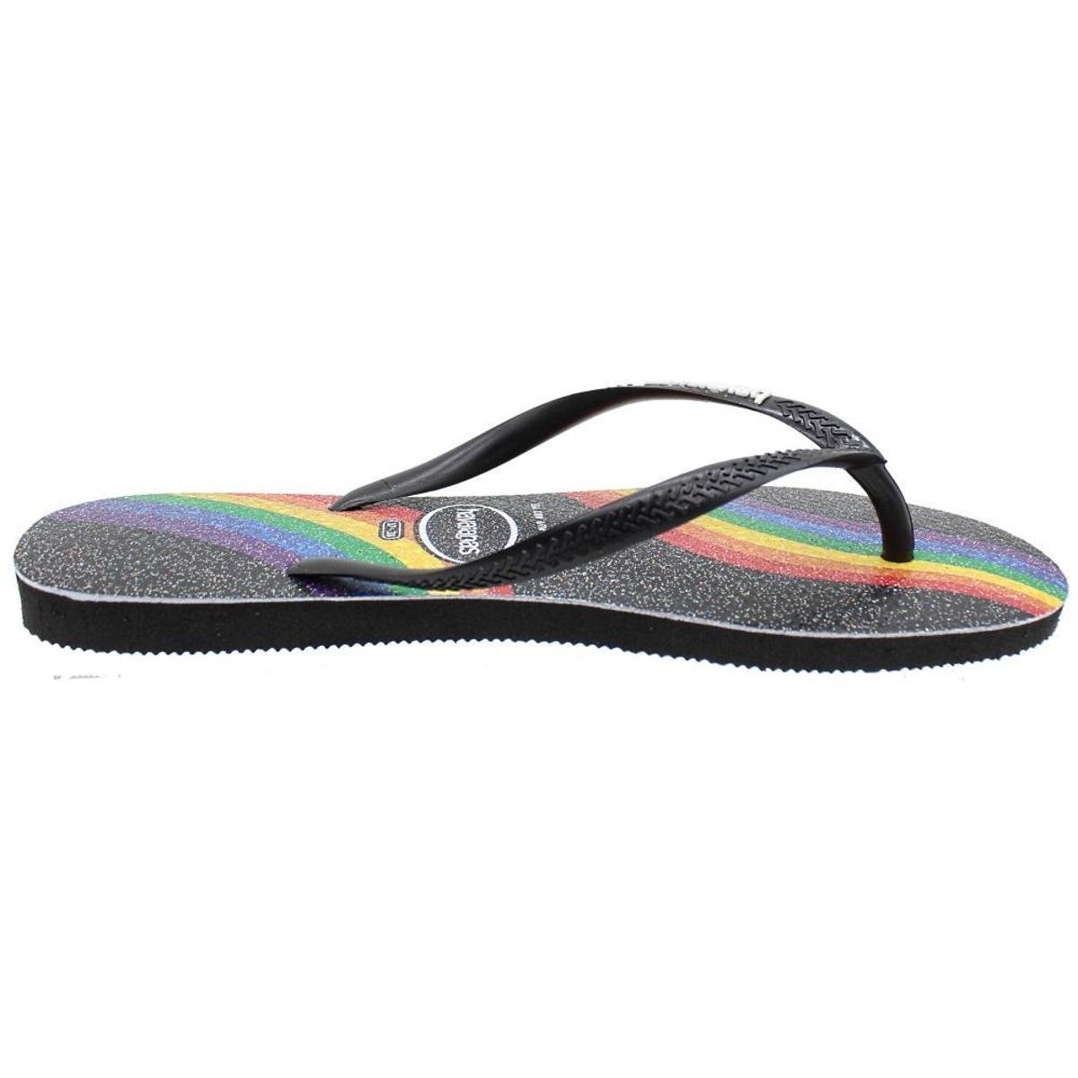 Encontraproduto.com.br - Sandália Havaianas Slim Pride Preto 33/34