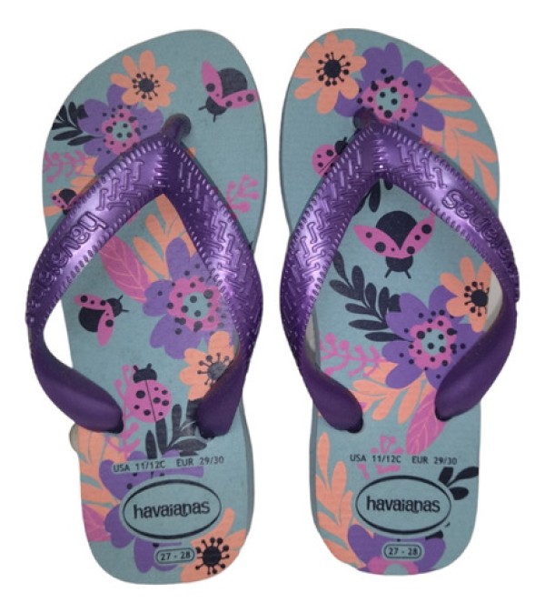 Sandália Havaianas Kids Flores Pink Lemonade 27/28