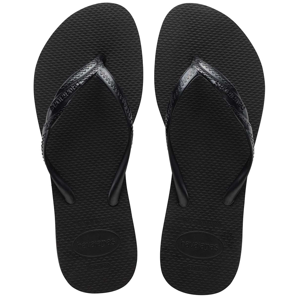 Chinelo Preto Fantasia Havaianas Womens n° 37/38
