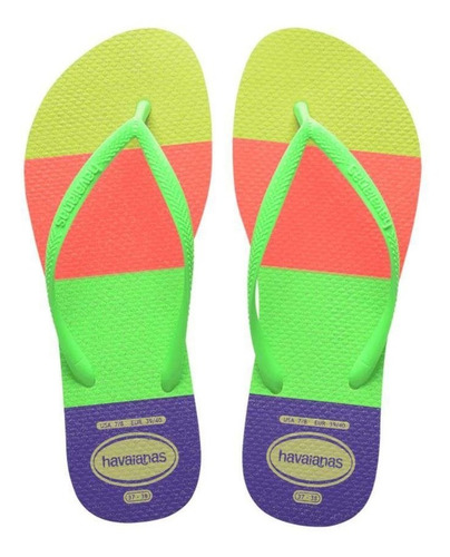 Sandália Havaianas Slim Neon Glow Branco 35/36