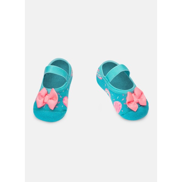 Encontraproduto.com.br - Meia Sapatilha Bebê Antiderrapante Dálmata Donuts
