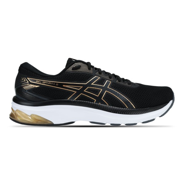 Encontraproduto.com.br - Tênis Esportivo Asics Gel-Sparta 2 Preto e Dourado Masculino