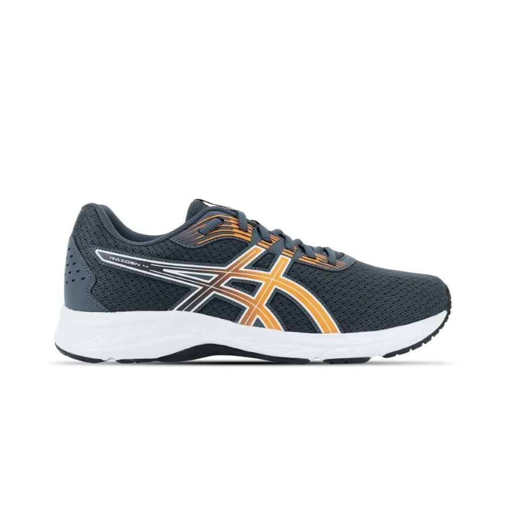 Tênis De Corrida Masculino N°43 Asics Raiden 4 Cinza E Laranja (MP)