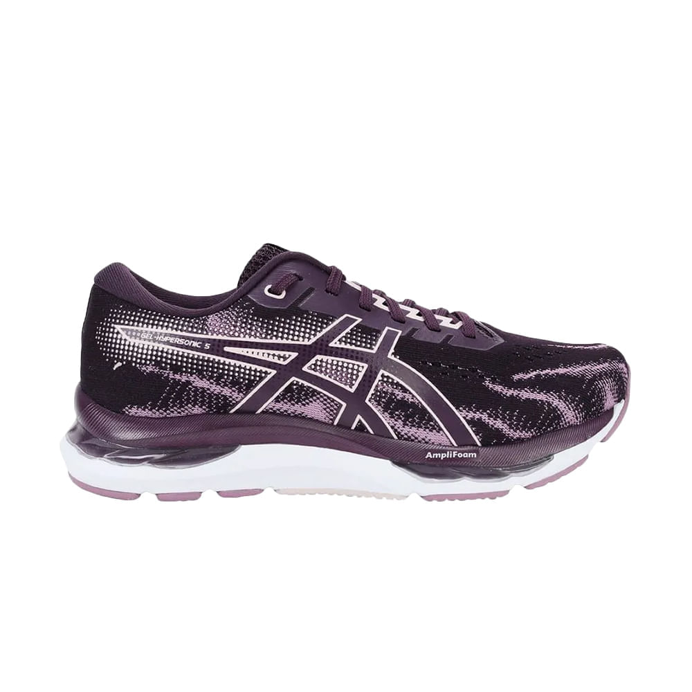 Encontraproduto.com.br - Tênis Esportivo Asics Gel Hypersonic 5 Roxo Feminino