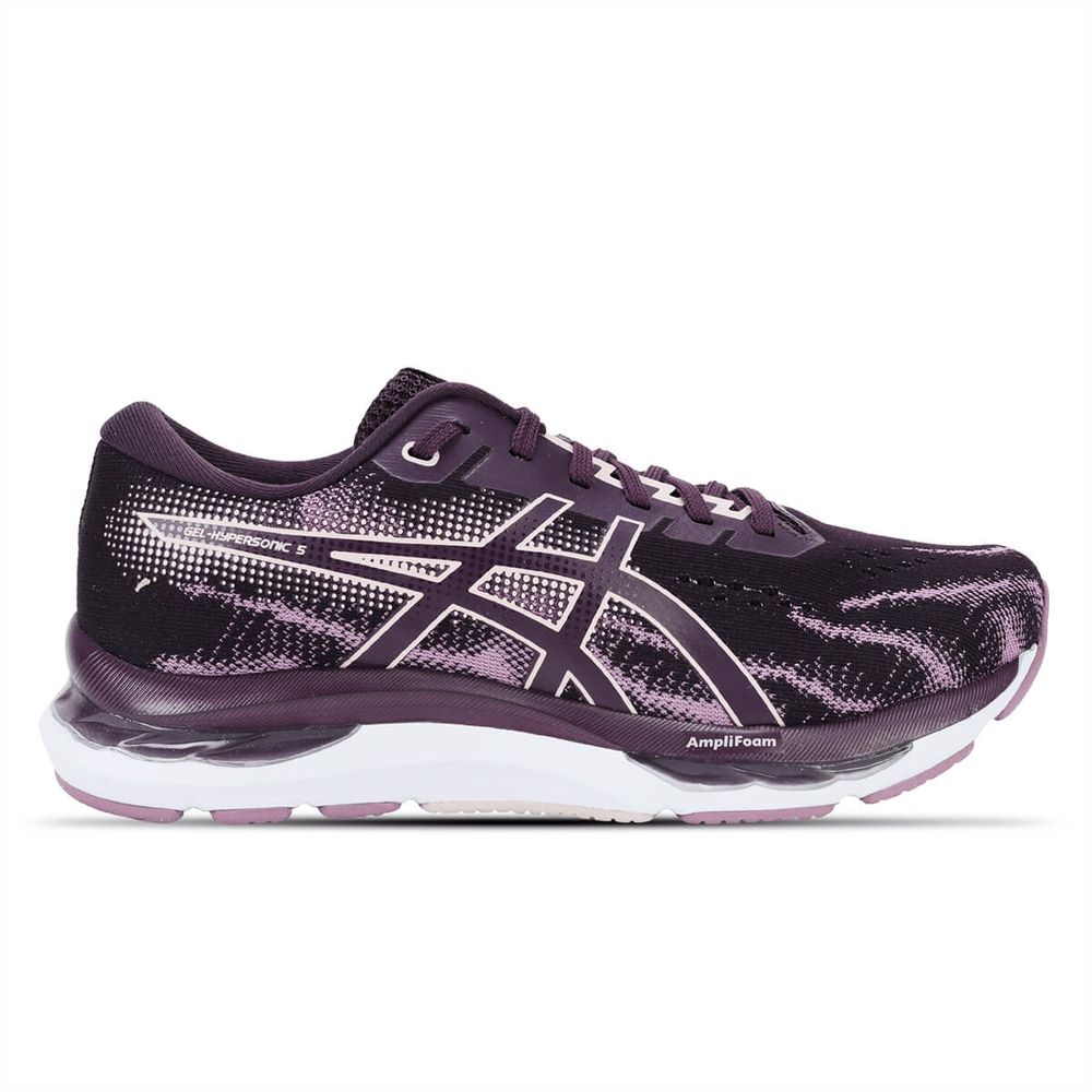 Encontraproduto.com.br - Tênis Esportivo Asics Gel Hypersonic 5 Roxo Feminino