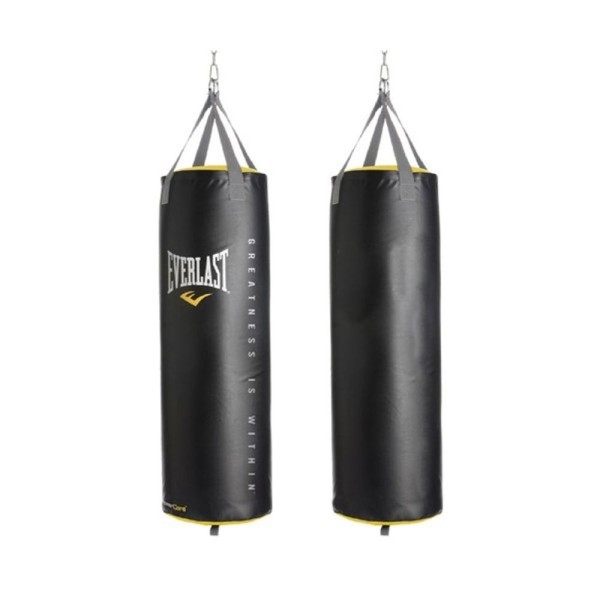 Encontraproduto.com.br - Saco De Pancada Everlast 100 Libras Vazio Preto 115x49 Cm 45kg