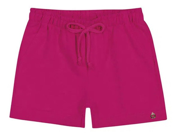 Encontraproduto.com.br - Short Infantil Básico Pink Moletom Sem Felpa