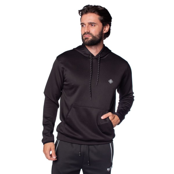 Blusão Masculino Nicoboco Canguru Malha Preto