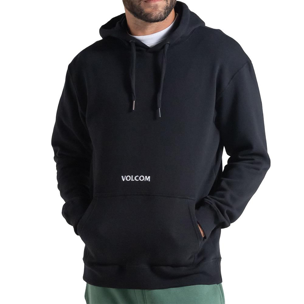 Moletom Volcom Canguru Signature WT25 Masculina Preto