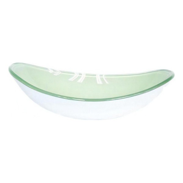 Encontraproduto.com.br - Cuba de Vidro Oval 47cm Branca + Valvula + Torneira Preta
