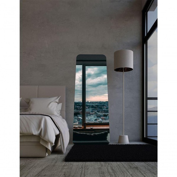 Espelho Retangular Grande 170 X 70 Corpo Inteiro Moderno Lapidado Com Suporte
