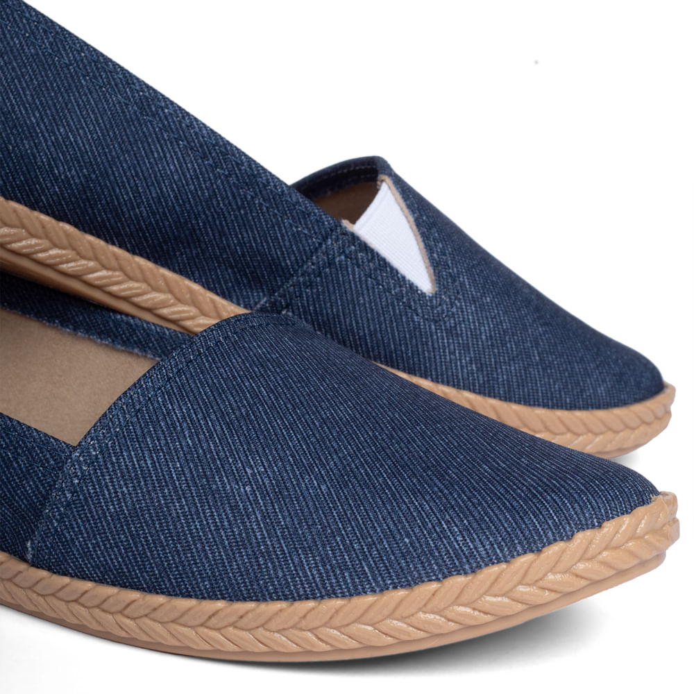 Encontraproduto.com.br - Sapatilha Moleca Alpargatas Tressê Azul