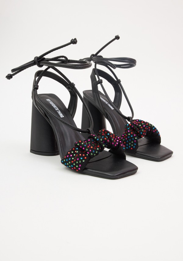 Encontraproduto.com.br - Sandalia Strass Colorido