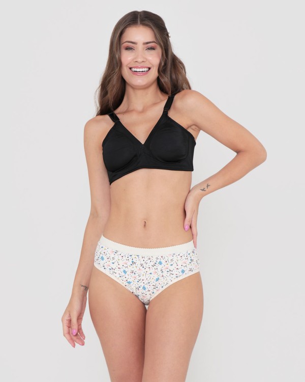 Encontraproduto.com.br - Sutiã Plus Size Feminino DeMillus Modelador Sem Bojo Preto