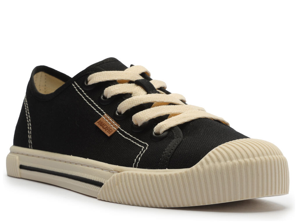Encontraproduto.com.br - Tênis Anacapri Retrô Alê Preto Lona C30293