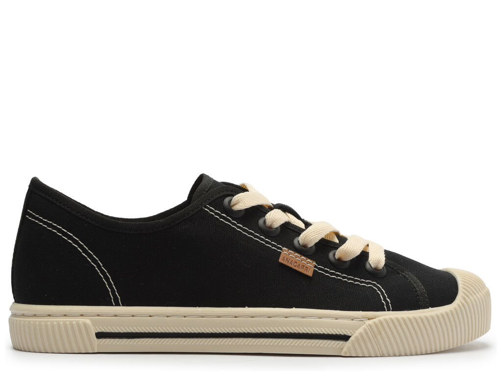Tênis Anacapri Retrô Alê Preto Lona C30293