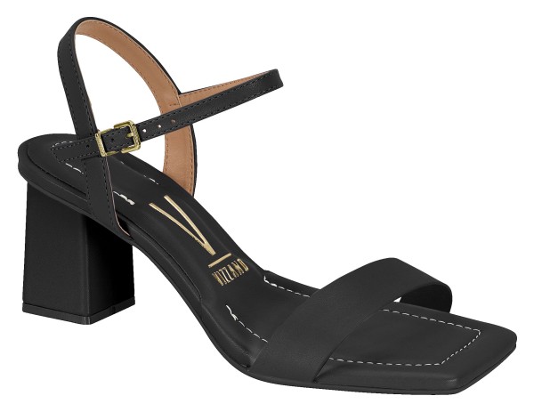 Encontraproduto.com.br - Sandália Salto Preto Vizzano Feminina