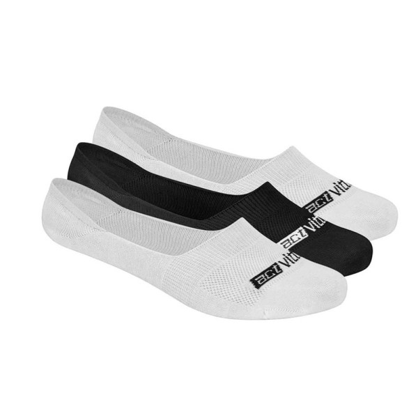 Tripack Meia Casual Actvitta Branca e Preta Masculina