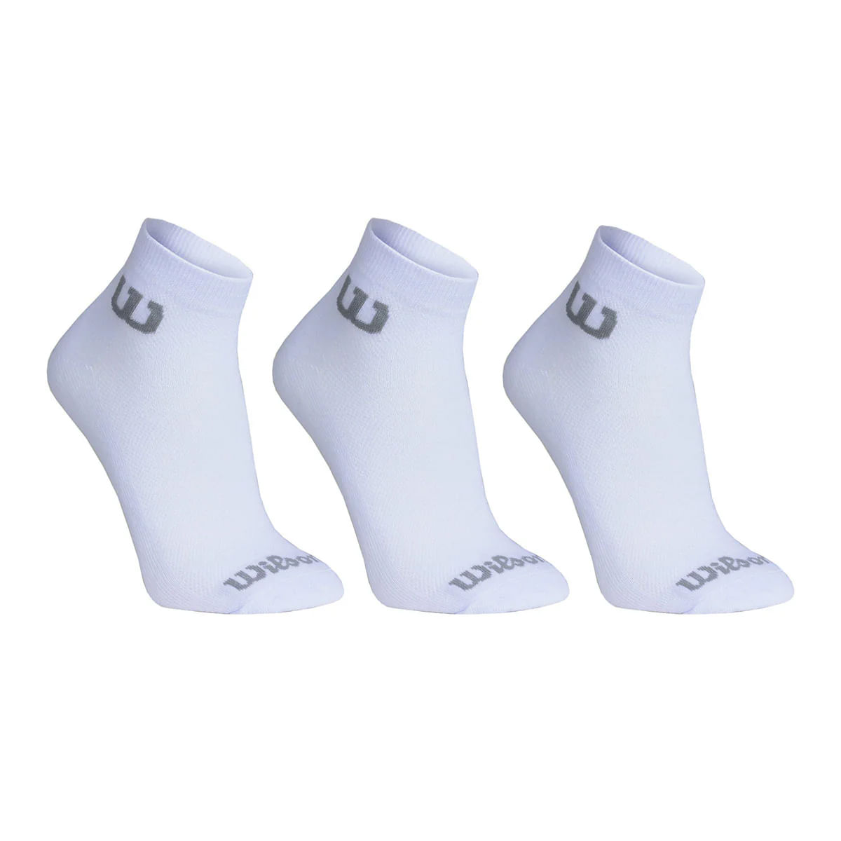 Encontraproduto.com.br - Meia Cano Curto B346804 3P Branco (39-44) - Wilson