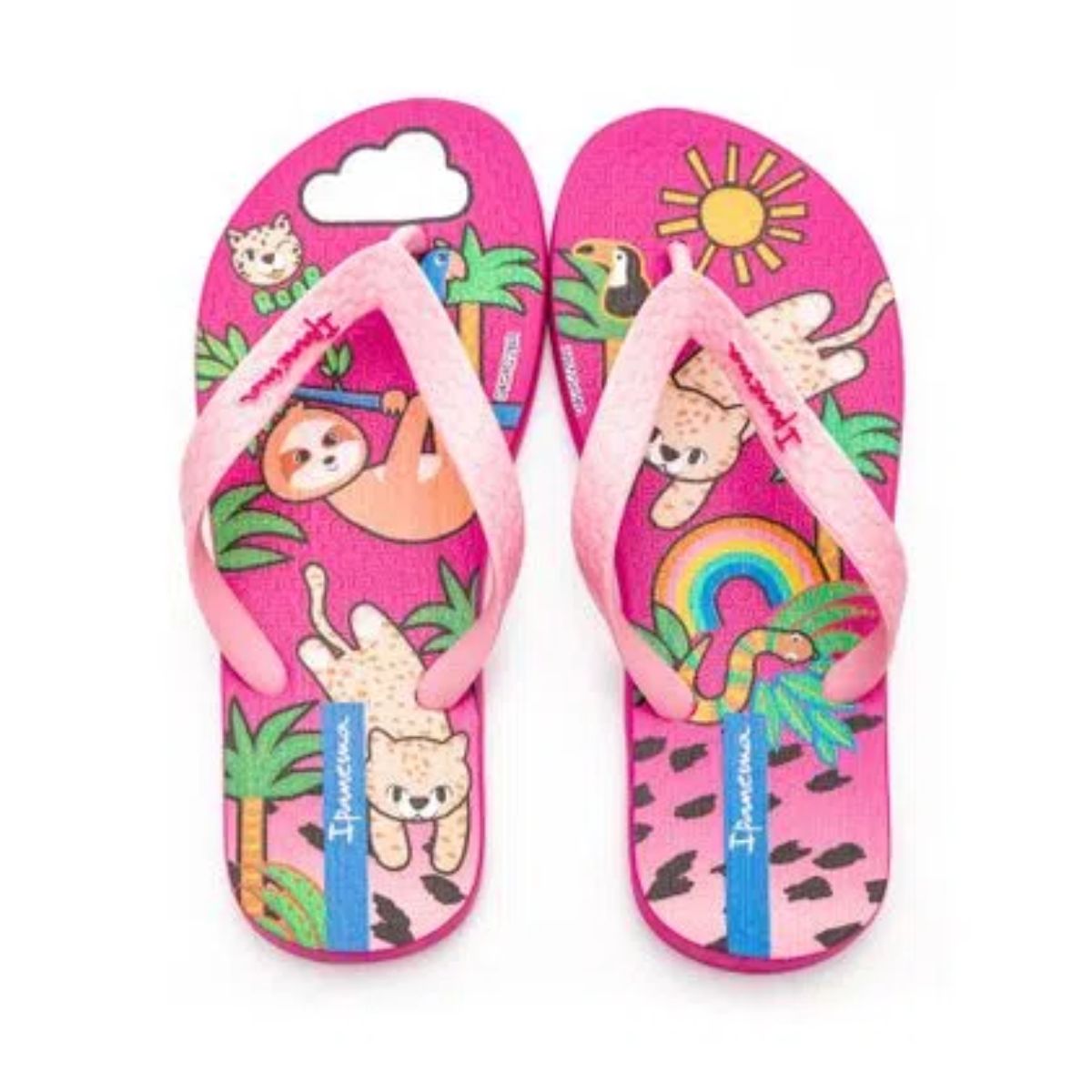 Chinelo Infantil Menina Temas Ipanema Rosa 27 28
