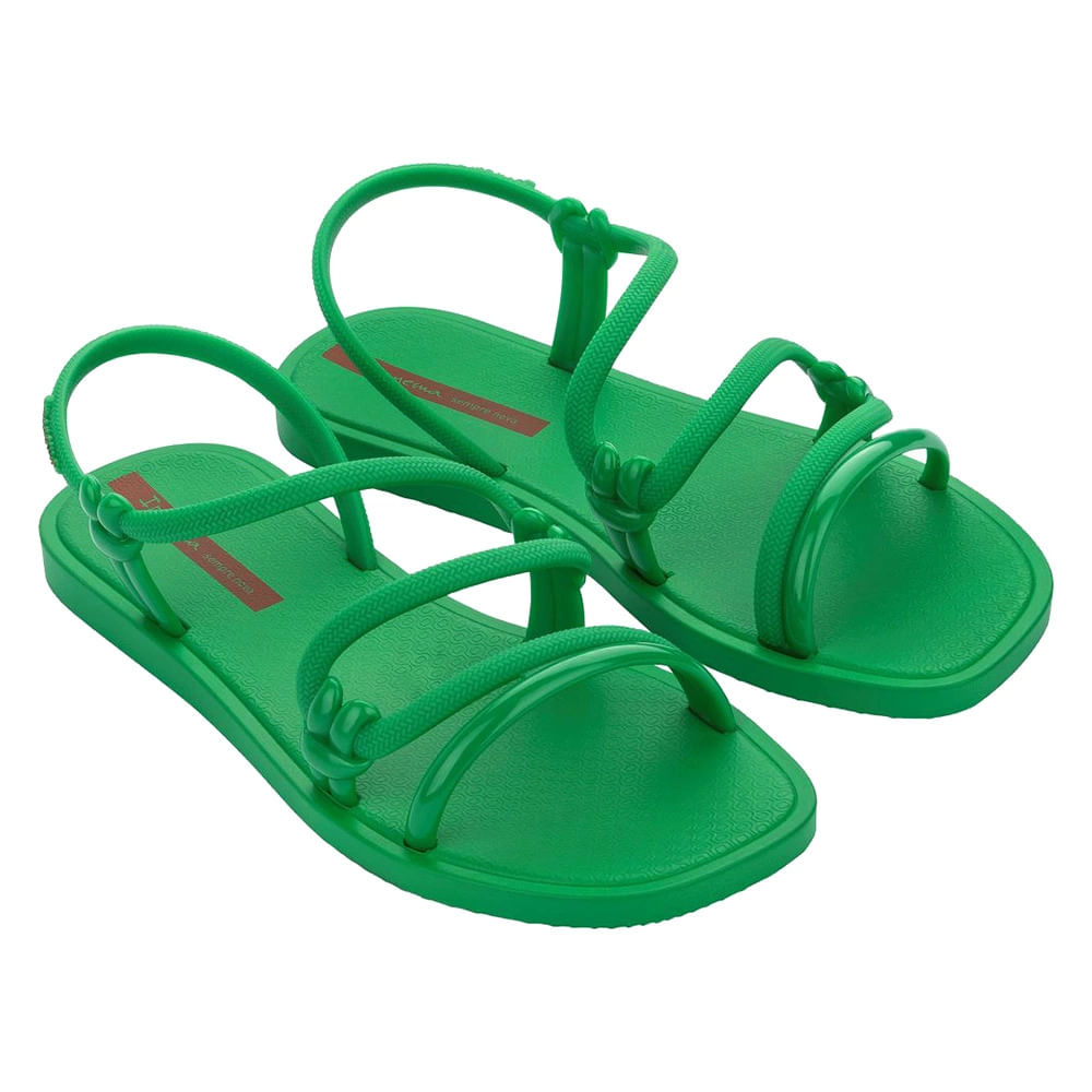 Encontraproduto.com.br - Sandália Ipanema Feminina Solar c/ Traseira Verde 38