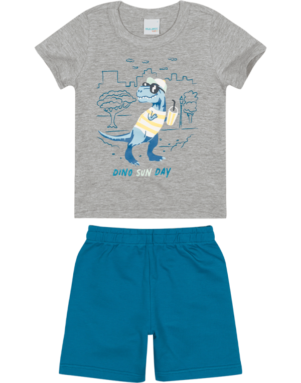 Encontraproduto.com.br - Conjunto Malwee Kids Infantil Menino Verão com Estampa Bichinhos 1/3 - 1000088106