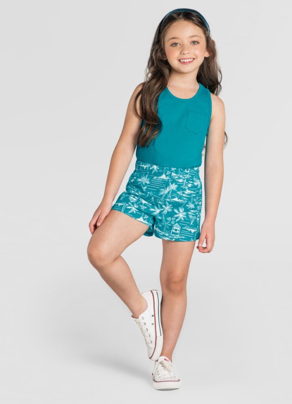 Blusa infantil menina de malha Brandili