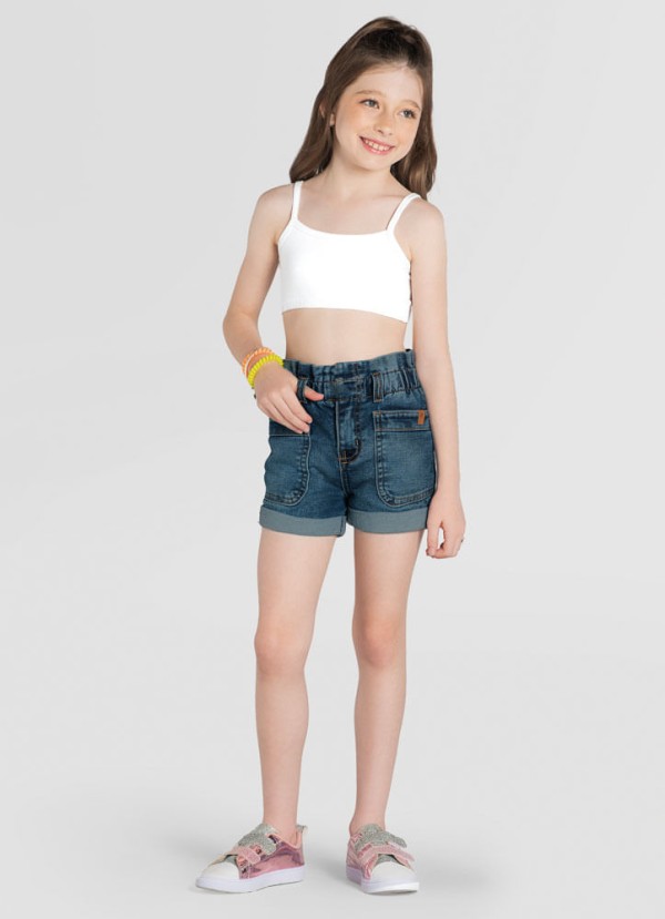 Top básico infantil menina em cotton Brandili
