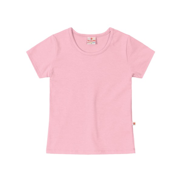 Blusa básica infantil menina de cotton Brandili