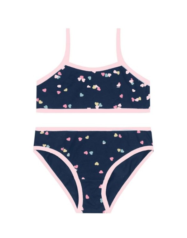 Conjunto Top e calcinha Brandili Menina Estampa Frontal P/GG - 35815