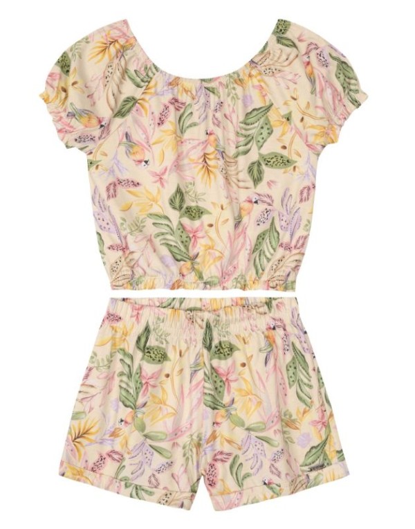 Encontraproduto.com.br - Conjunto Brandili Juvenil Menina verão Estampa Floral 12/18 - 26337