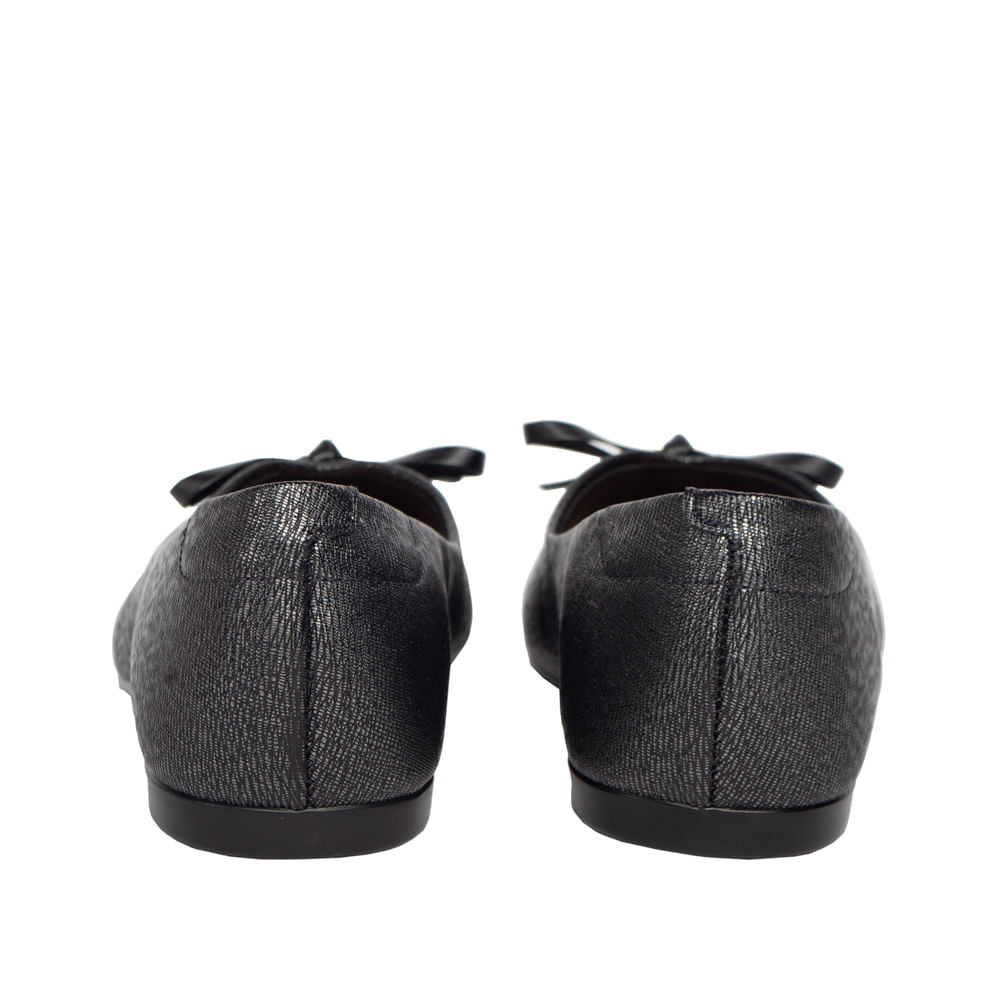 Sapatilha Feminina Moleca Napa Riscada Preta