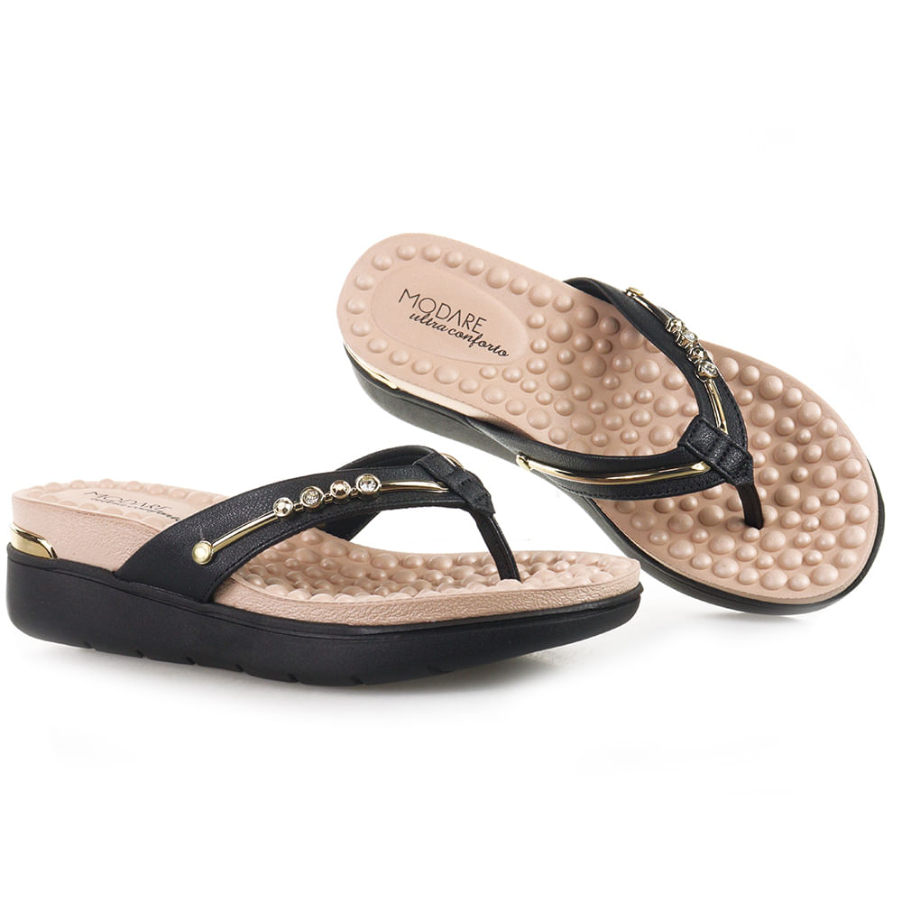 Encontraproduto.com.br - Tamanco Plataforma Modare Preto Feminino