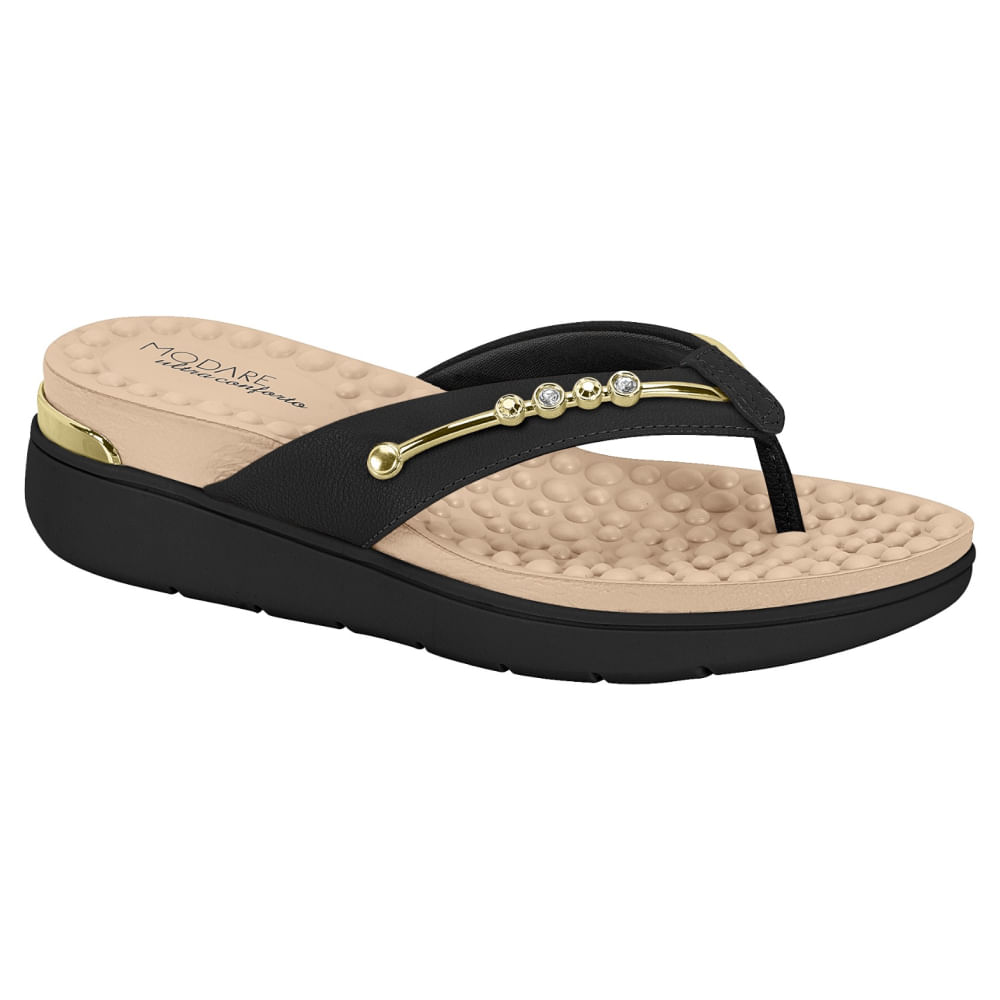 Encontraproduto.com.br - Tamanco Plataforma Modare Preto Feminino