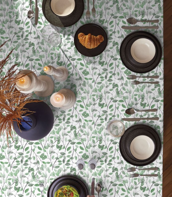 Toalha De Mesa Retangular 8 Lugares Teka Verde