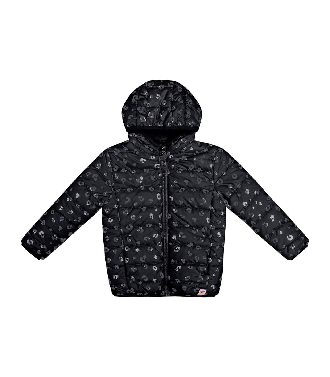 Jaqueta Puffer Infantil Trick Nick Preto