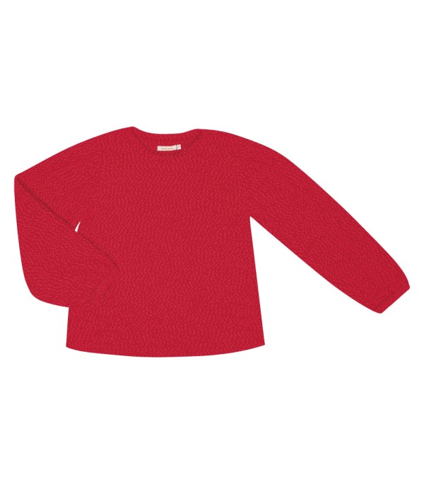 Encontraproduto.com.br - Blusão Feminino Em Tricot Pop Endless Vermelho