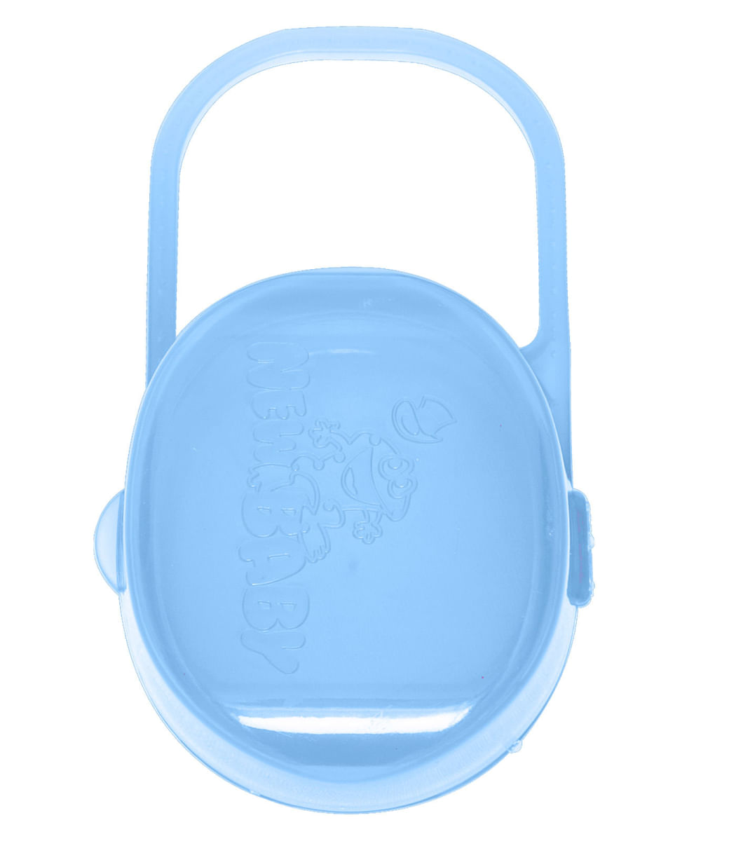 Porta Chupeta New Baby Azul