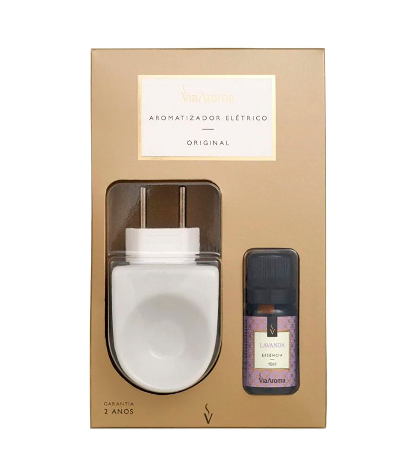 Kit Aromatizador Elétrico Original Via Aroma Roxo