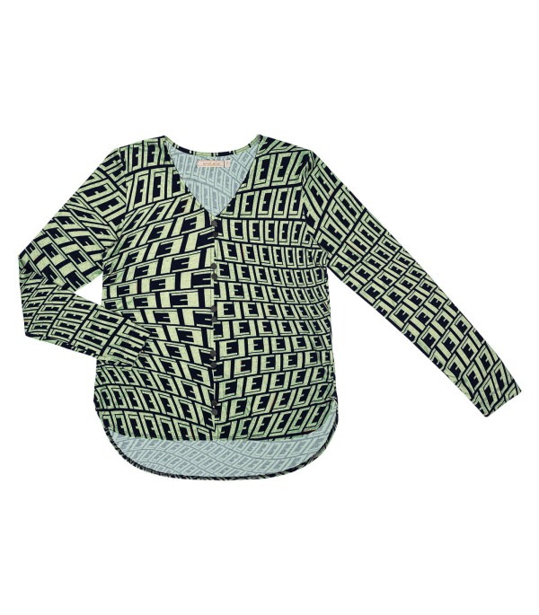 Encontraproduto.com.br - Blusa Estampada Manga Longa Endless Azul