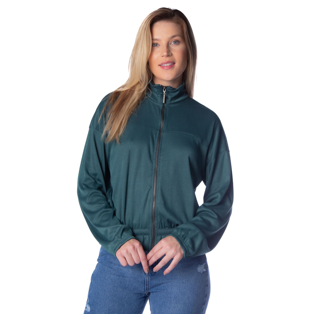Casaco Feminino Rovitex Endless com Textura Verde