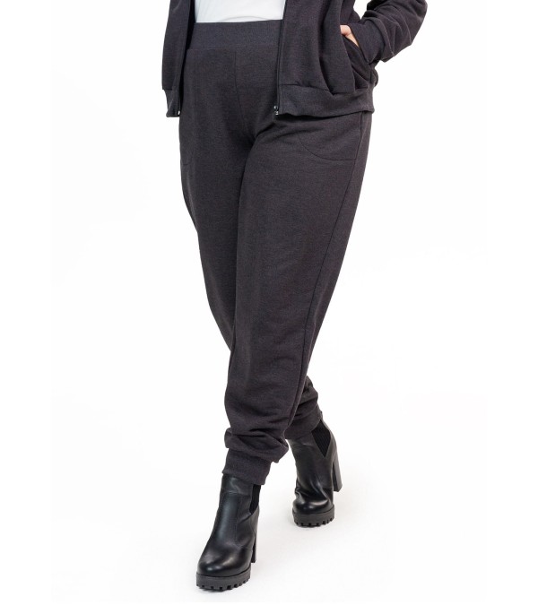 Encontraproduto.com.br - Calca Jogger Moletom com Felpa Ribana Secret Glam Preto