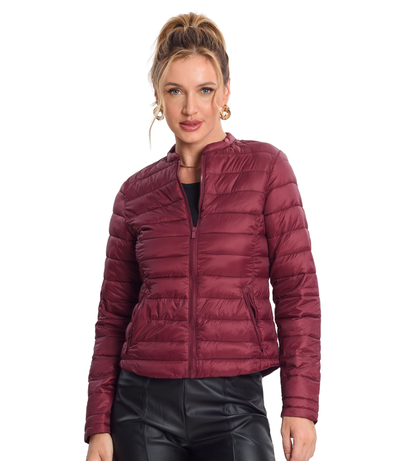 Jaqueta Puffer Feminina Endless Rosa