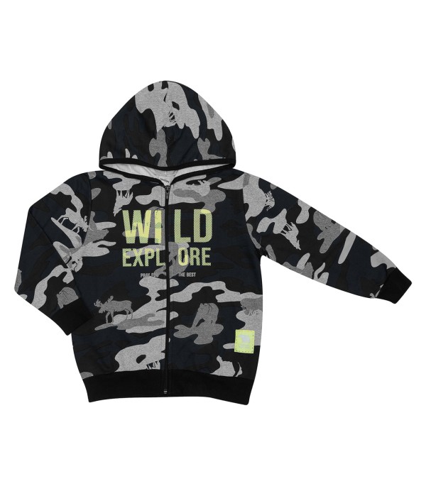 Encontraproduto.com.br - Jaqueta Infantil Masculina Wild Rovitex Kids Cinza