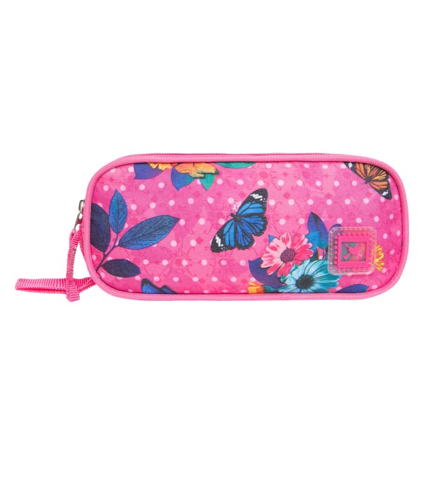 Estojo Feminino Floral Clio Rosa