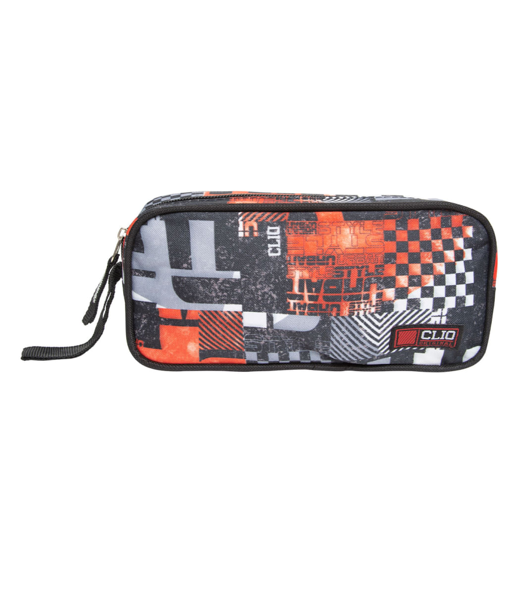 Estojo Escolar Estampado Clio Vermelho