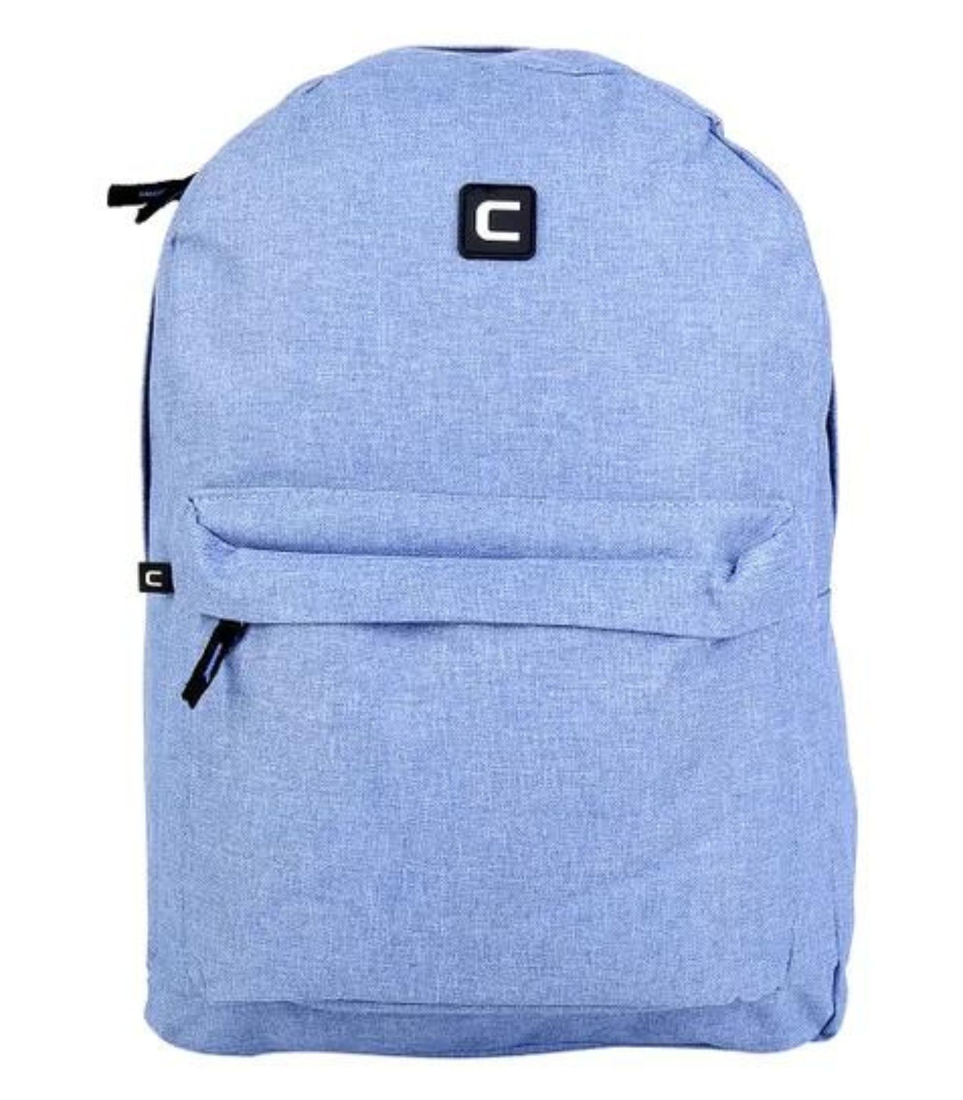 Encontraproduto.com.br - Mochila Lisa Com Bolso Frontal Yins Azul