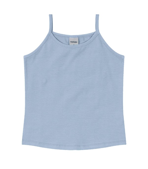 Blusa De Alça Infantil Feminina Rovitex Kids Azul