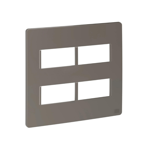 Encontraproduto.com.br - Placa 4X4 Para 4 Módulos 16029104 Argila Esatta Weg